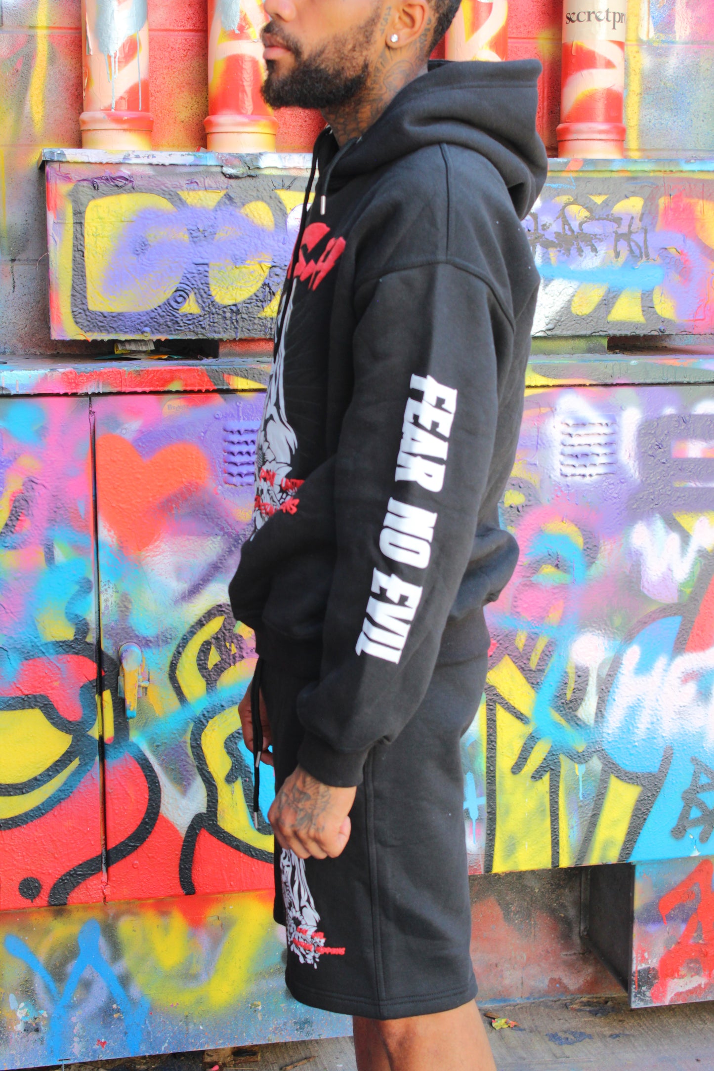 FEAR NO EVIL HOODIE/SHORT SET